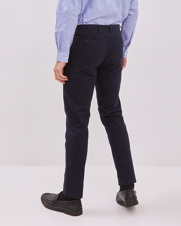 Men's Navy Slim Fit Chinos Long Pants