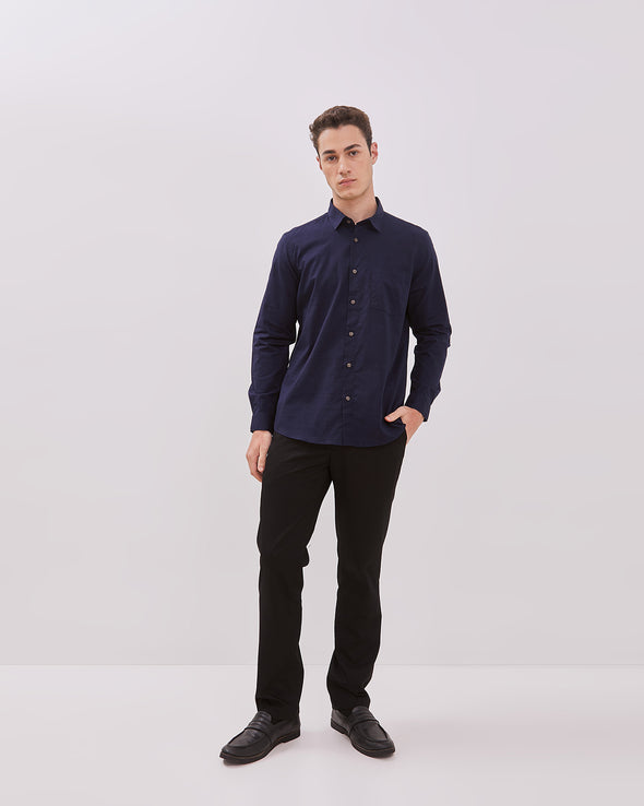 Navy Long Sleeve Shirt For Men
