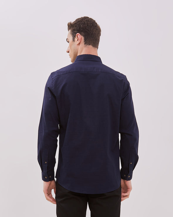 Navy Long Sleeve Shirt For Men