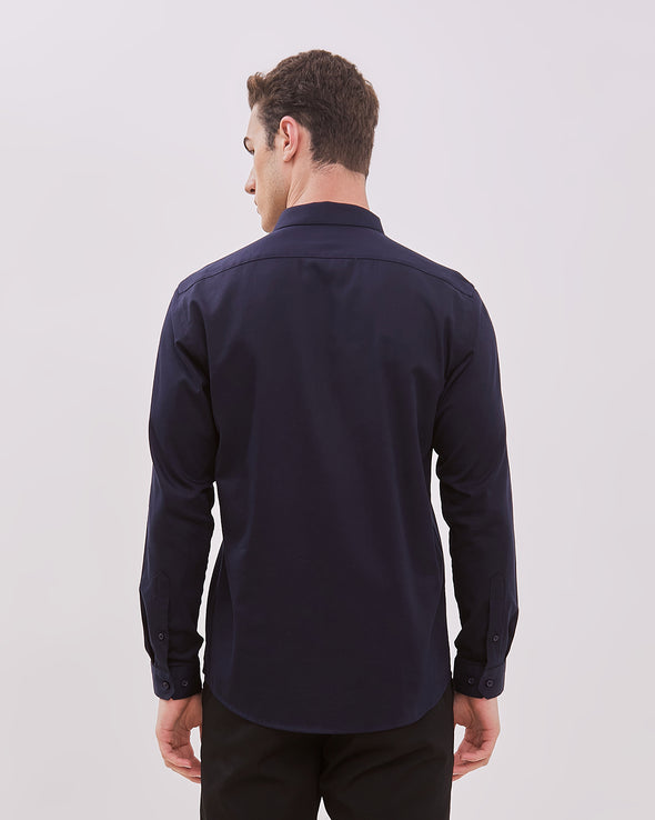 Navy Long Sleeve Shirt For Men