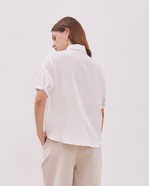 Women's Off-White Bowtie Shirt