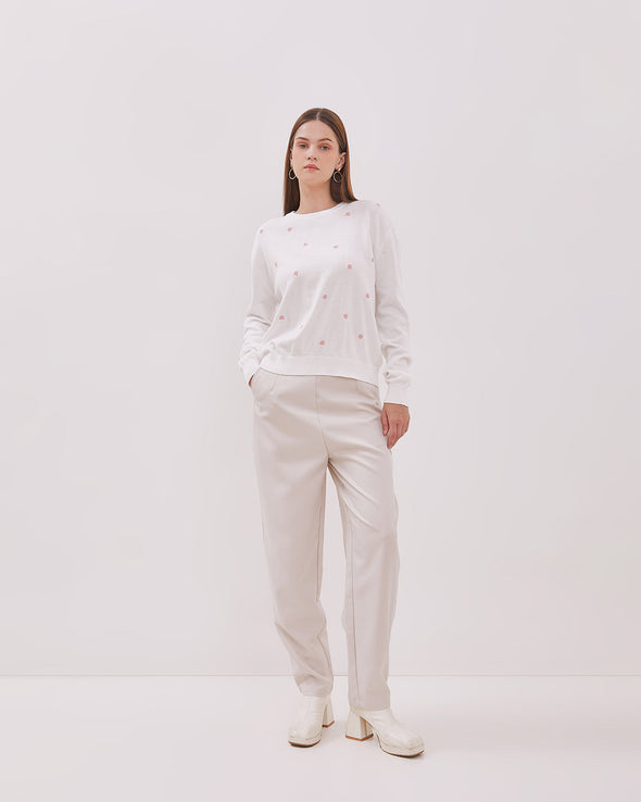 Women's White Sweatshirt