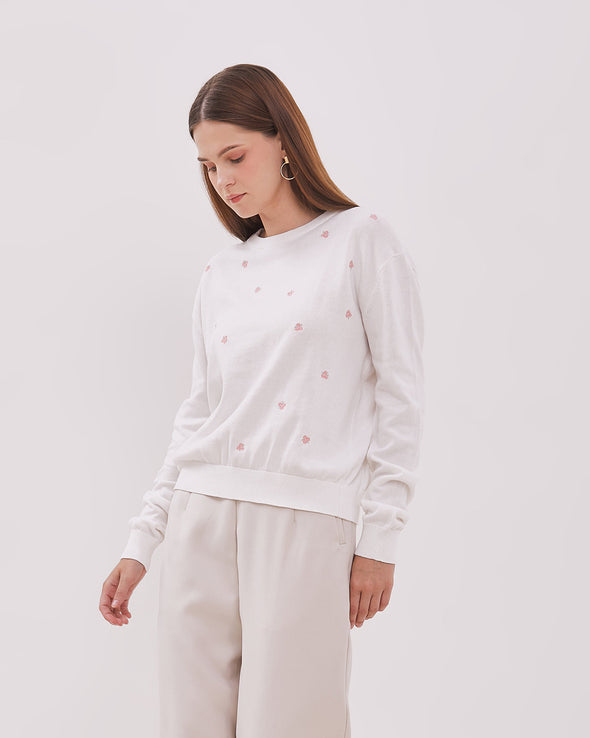 Women's White Sweatshirt
