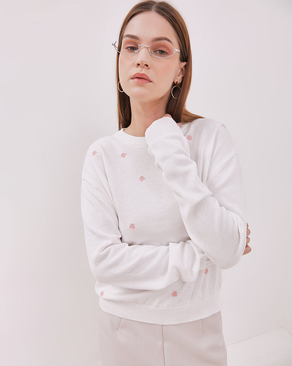 Women's White Sweatshirt