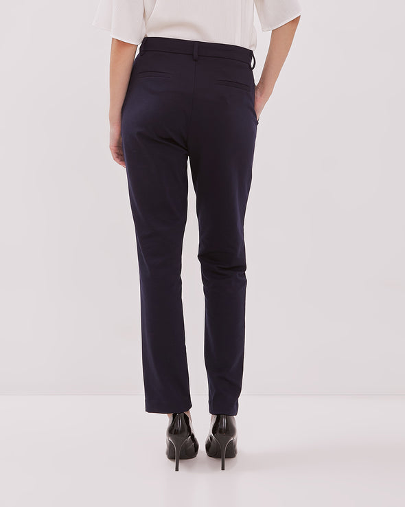 Women's Navy Slim Trousers