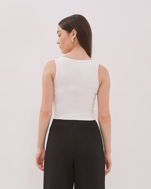 Women's White Tank Top