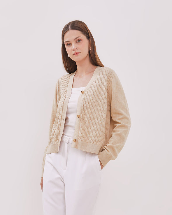 Women's Cream Cardigan