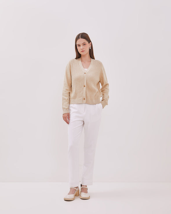 Women's Cream Cardigan