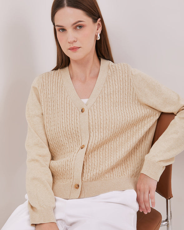 Women's Cream Cardigan