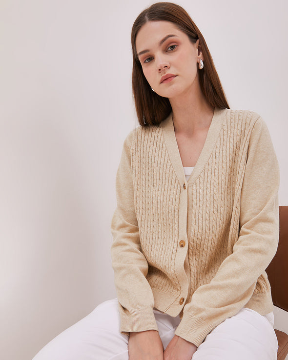 Women's Cream Cardigan