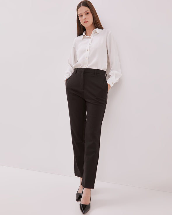 Women's Black Slim Trousers