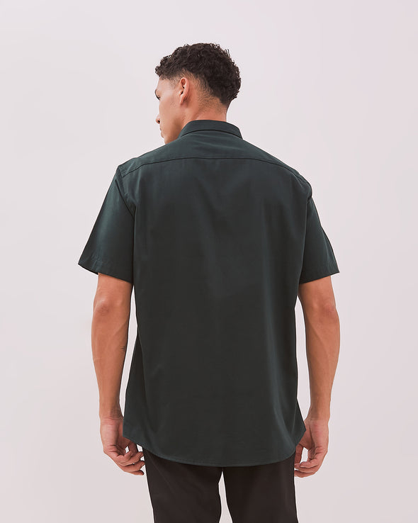 Men's Green Short Sleeve Shirt