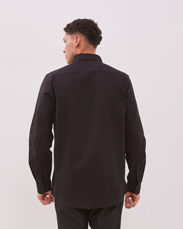 Men's Black Long Sleeve Shirt