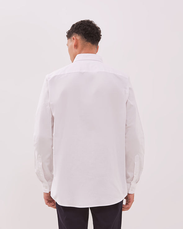 Men's White Long Sleeve Shirt