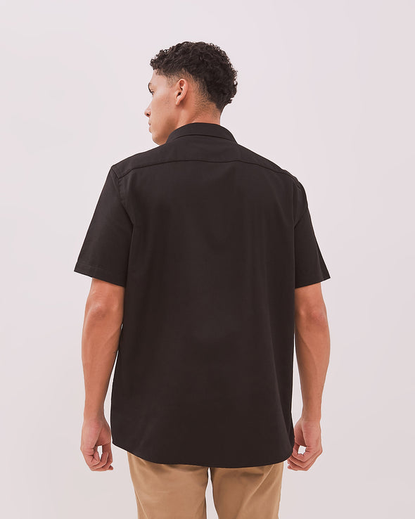 Men's Black Short Sleeve Shirt