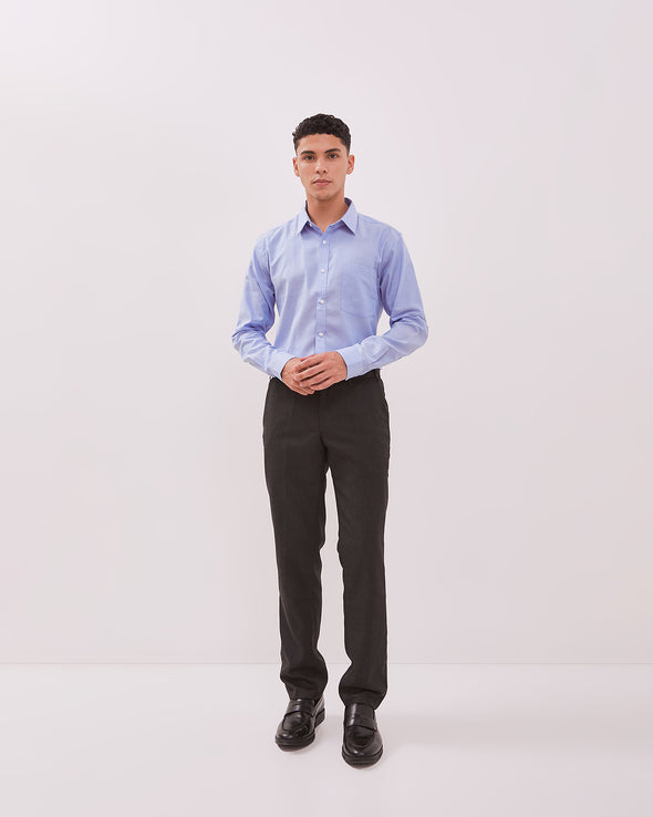 Men's Premium Blue Long Sleeve Shirt