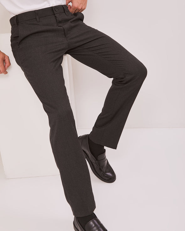Men's Formal Slim Fit Gray Trousers