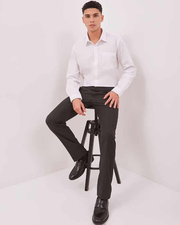 Men's White Premium Long Sleeve Shirt