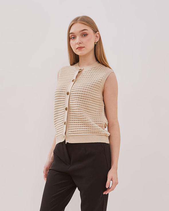 Women's Beige Vest