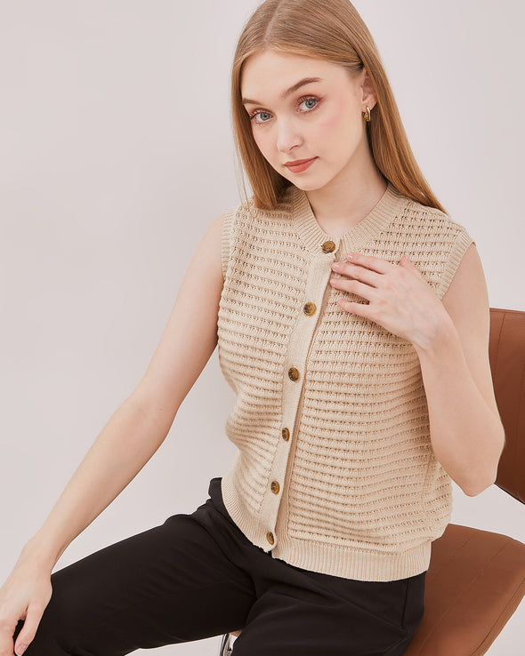 Women's Beige Vest