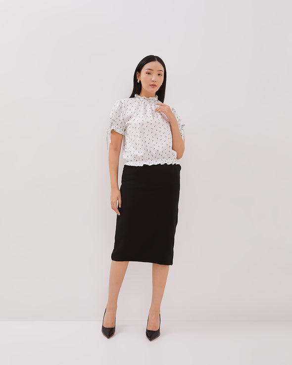 Women's White Long Sleeved Blouse
