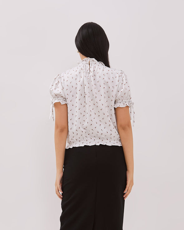 Women's White Long Sleeved Blouse