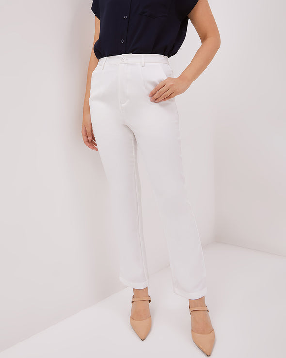 Women's White Trousers