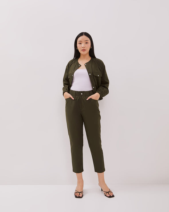Women's Army Green Long Pants