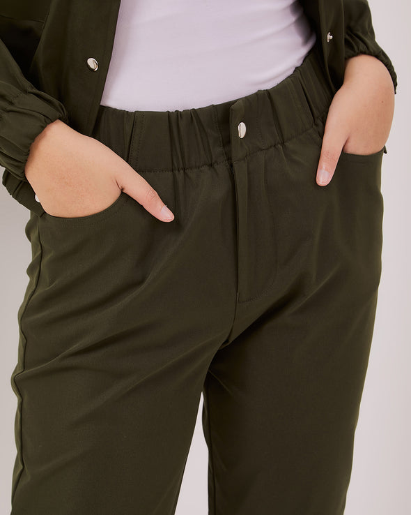 Women's Army Green Long Pants