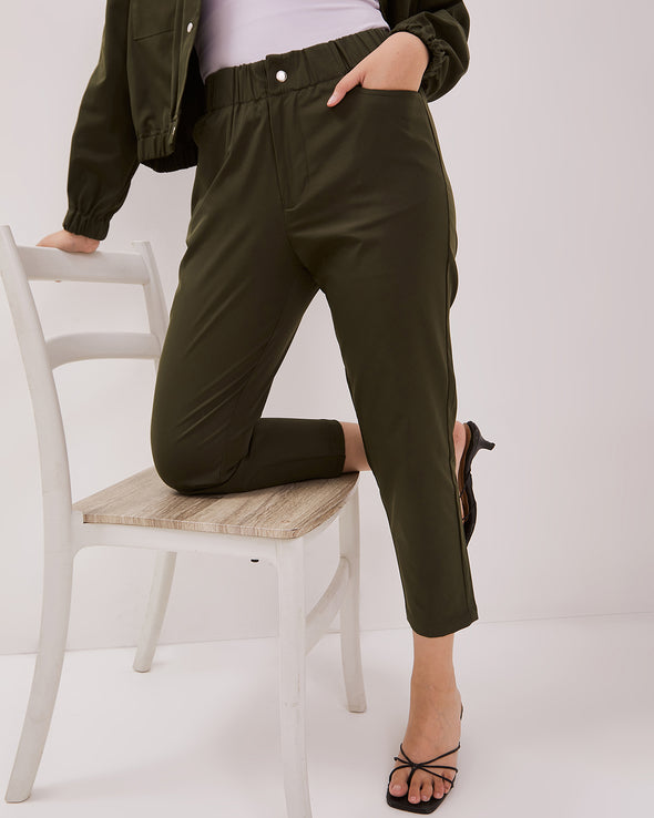 Women's Army Green Long Pants