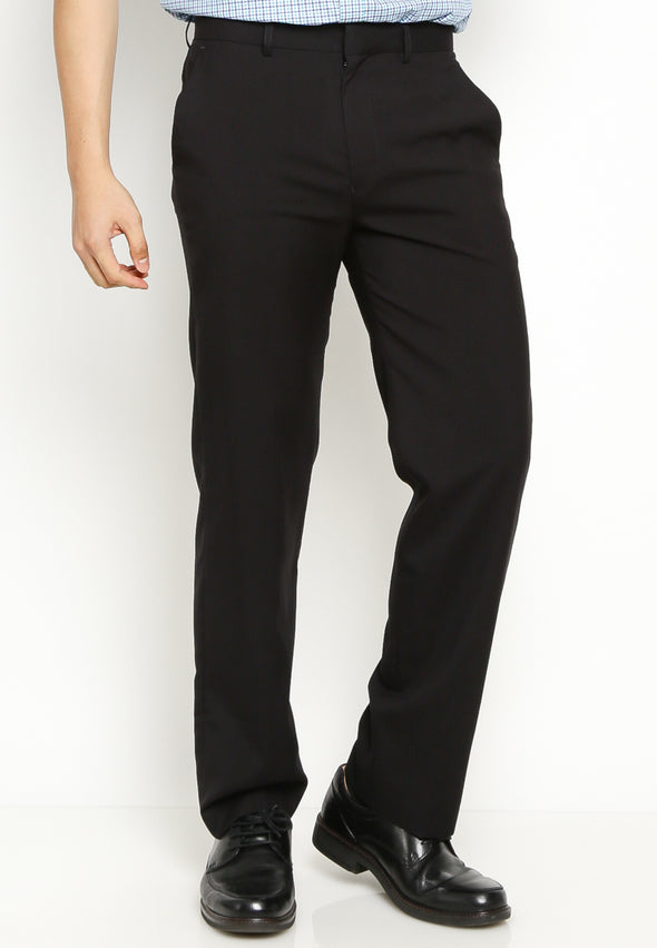 Men's Black Formal Trousers