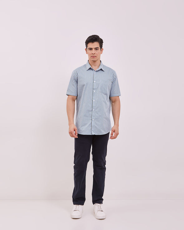 Men's White Short Sleeved Shirt