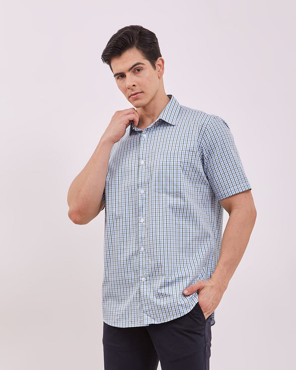Men's White Short Sleeved Shirt