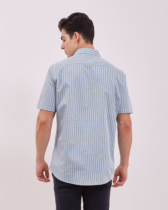 Men's White Short Sleeved Shirt