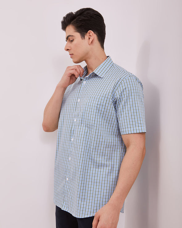 Men's White Short Sleeved Shirt