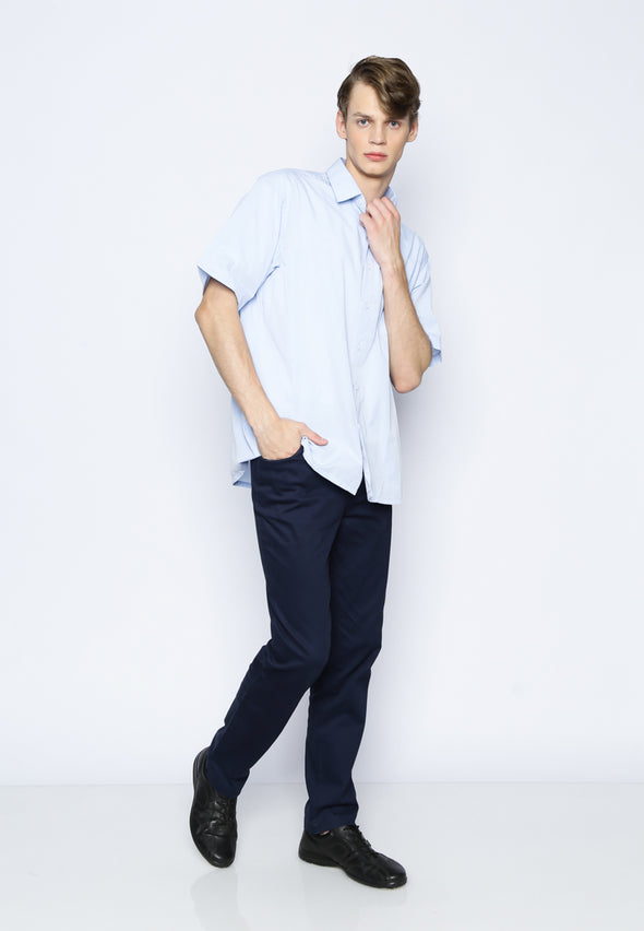 Light Blue Textured Shirt