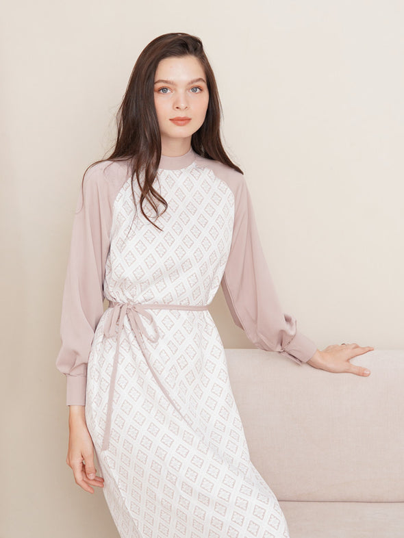 Puff Sleeve Printed Kaftan