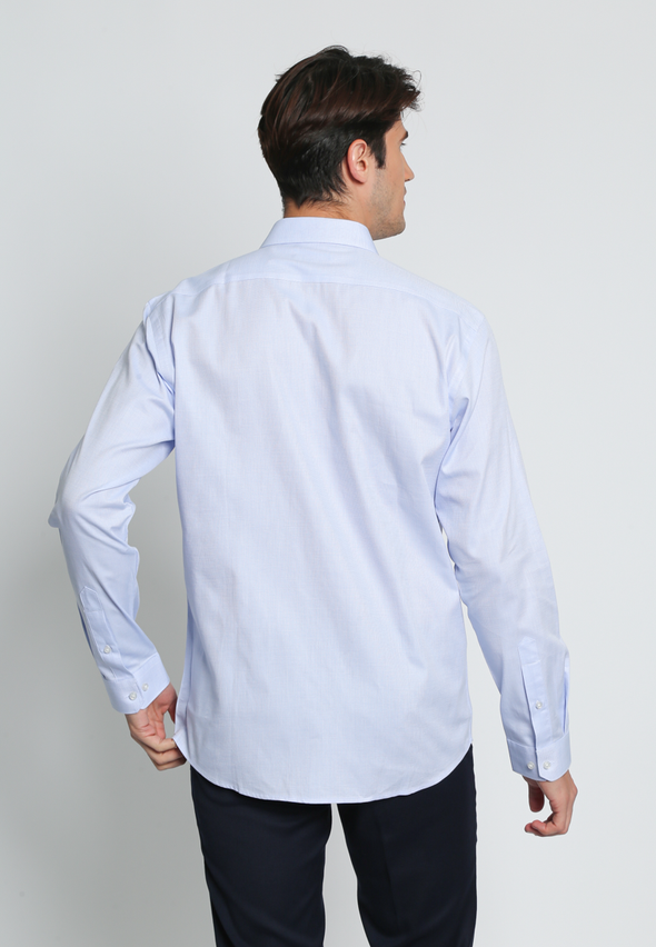 White Long Sleeves Slim Fit Shirt