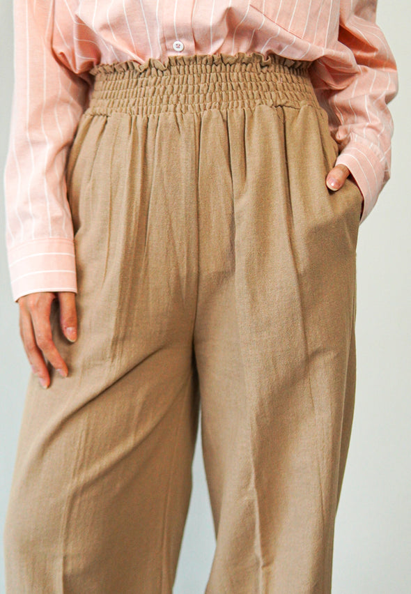 Light Beige Lightweight Long Pants