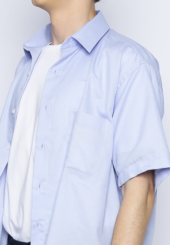 Light Blue Textured Shirt