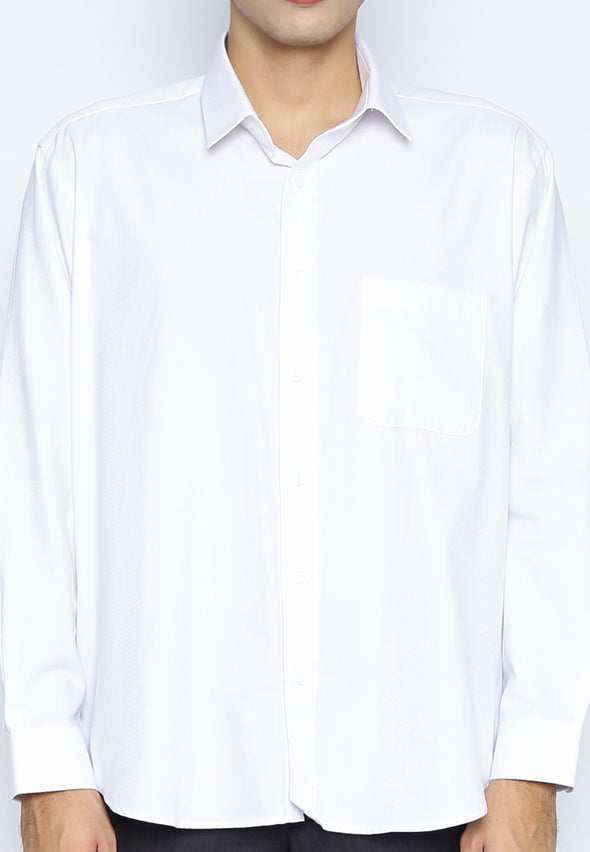 White Dobby Twill Shirt