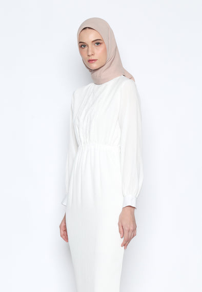White Panel Sleeve Dress