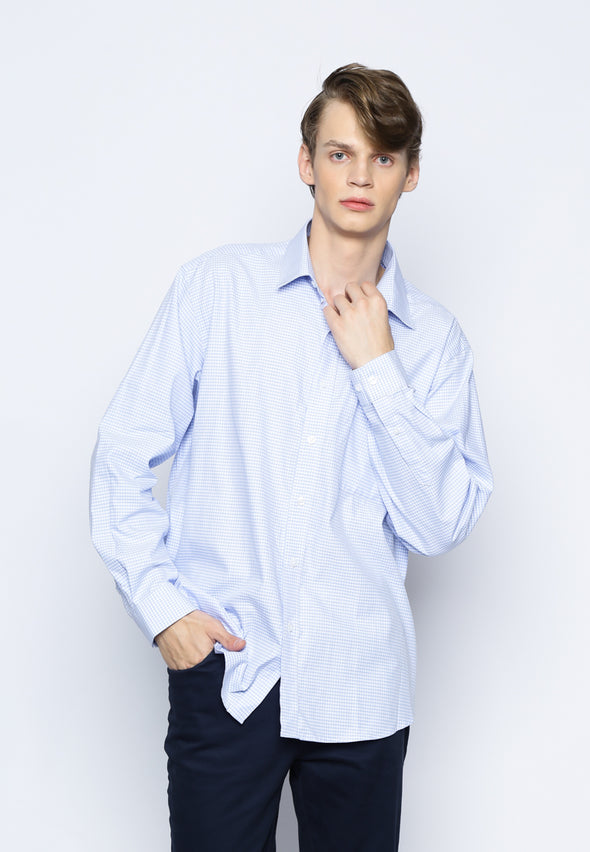 Light Blue Checks Shirt