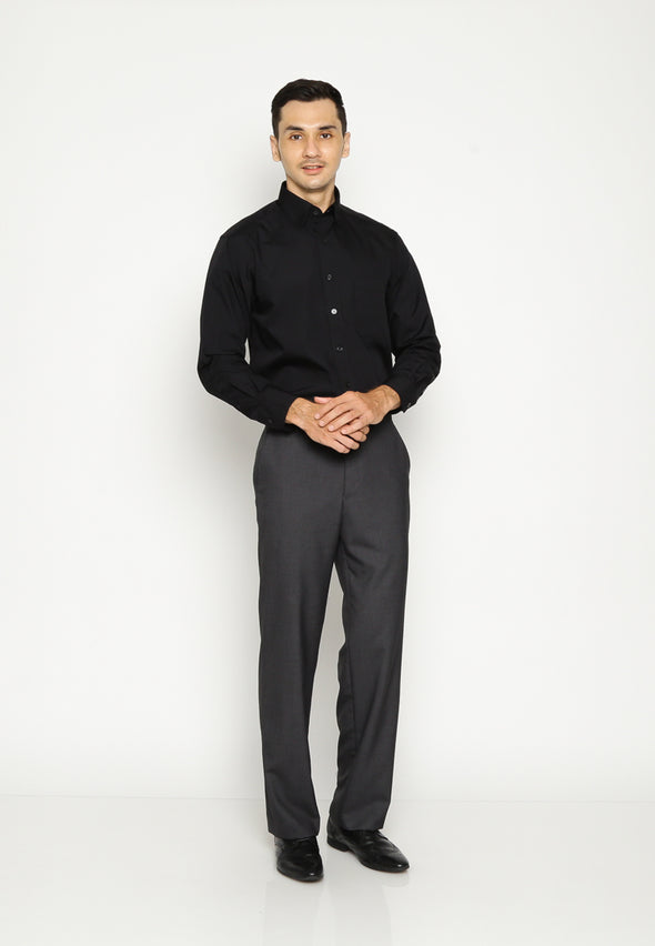 Grey Basic Formal Pants