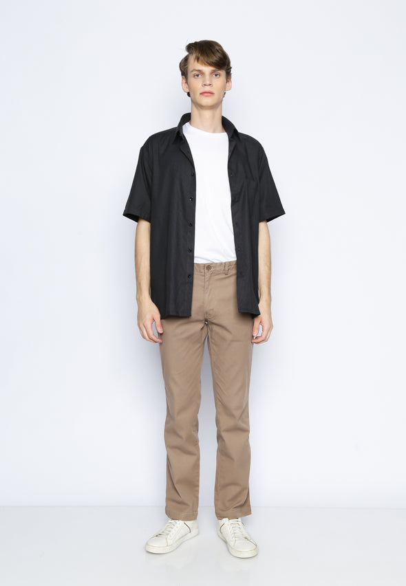 Black Textured Shirt