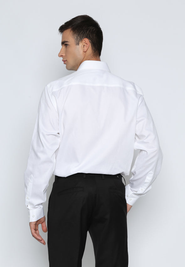White Textured Premium Shirt