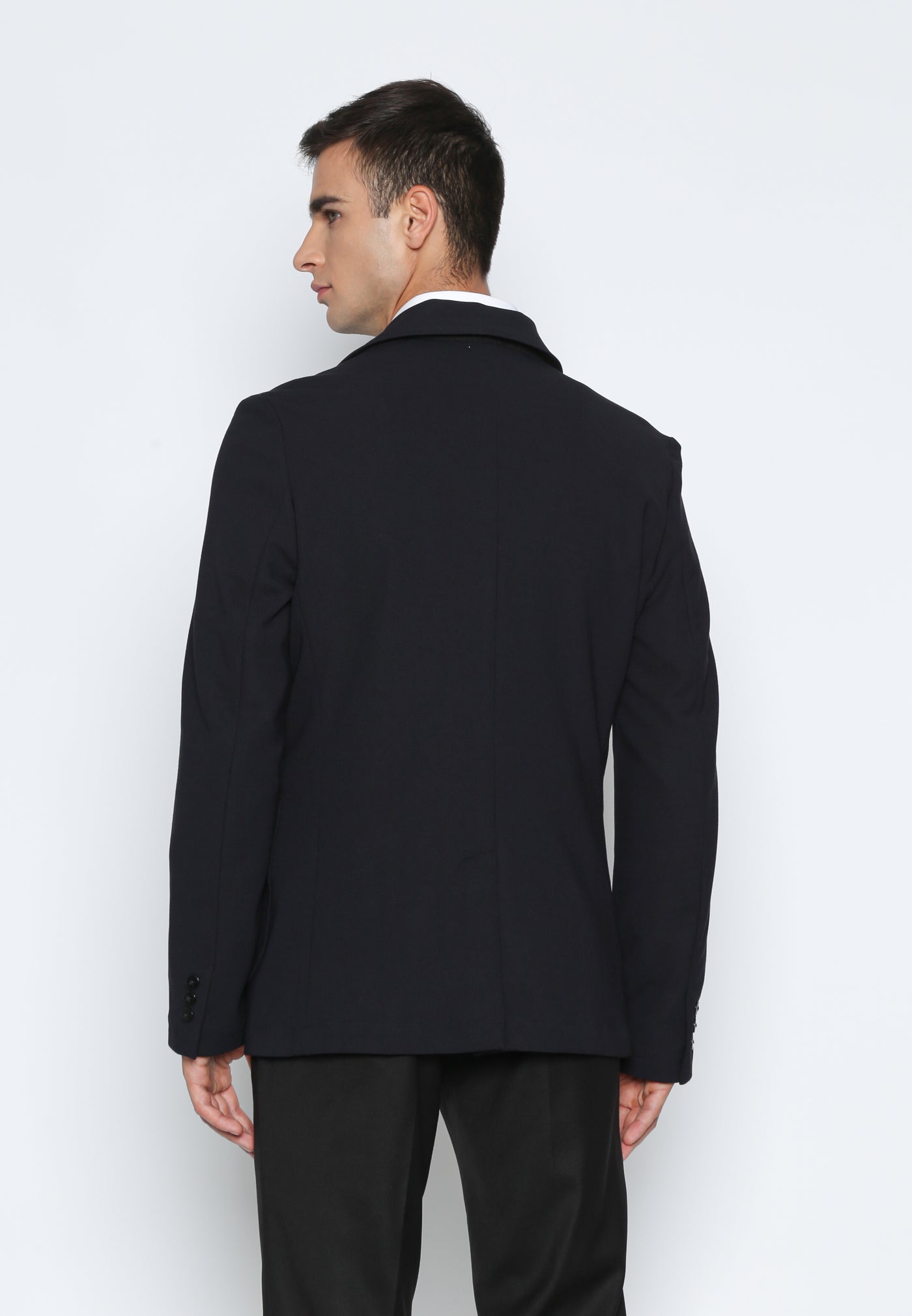 VALINO Navy 4-Way Stretch Blazer