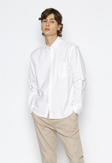 White Button Down Oxford Shirt