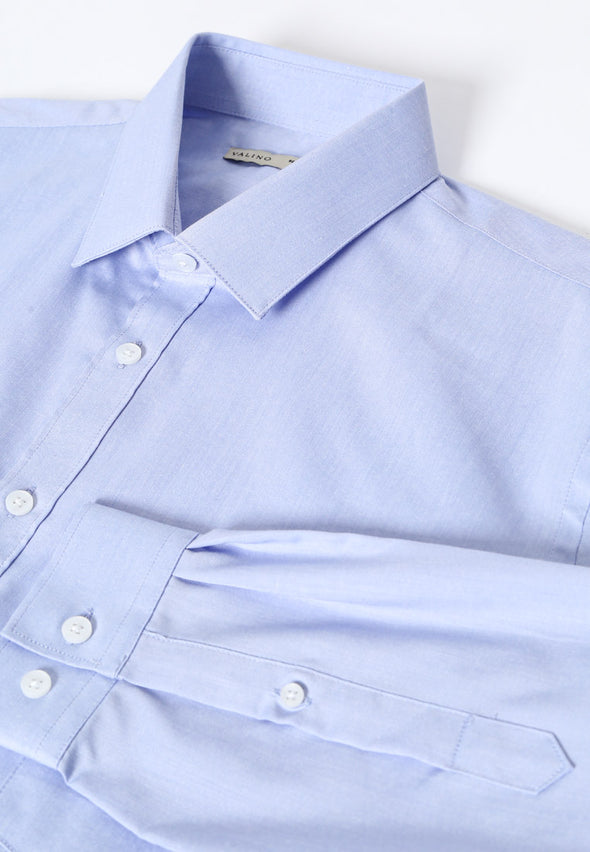 Light Blue Cotton Oxford Shirt