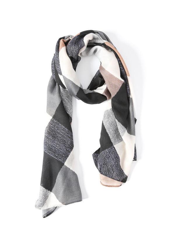 Grey Check Shawl